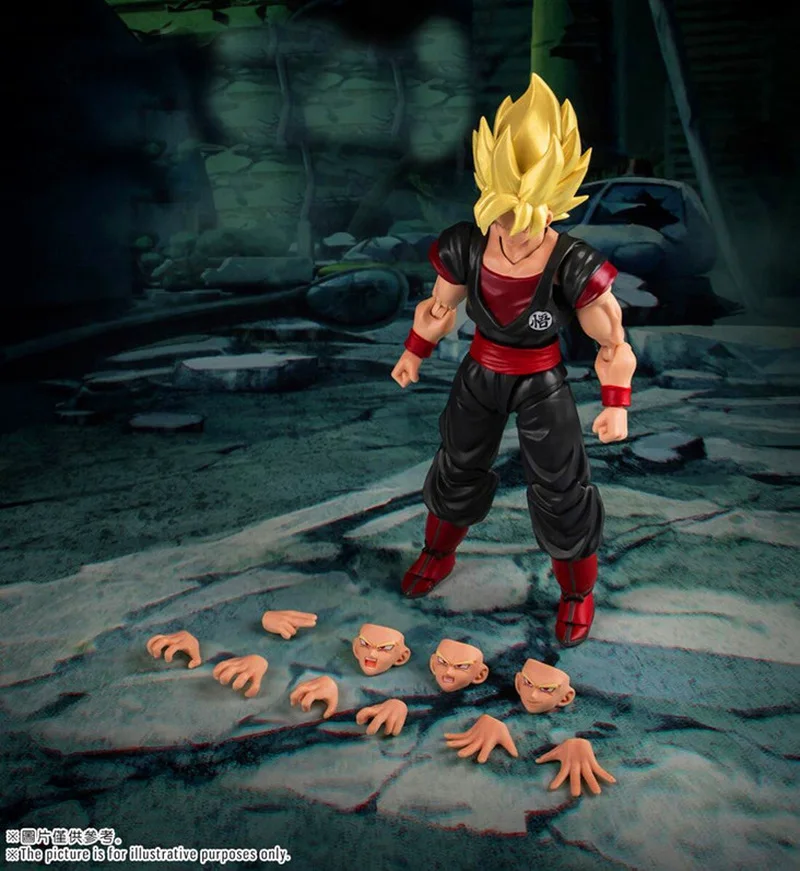 Anime Dragon Ball SHF nuevo contrato mágico creativo retorcido móvil clon Sun Wukong muñeca móvil modelo hecho a mano juguete para regalo recoger