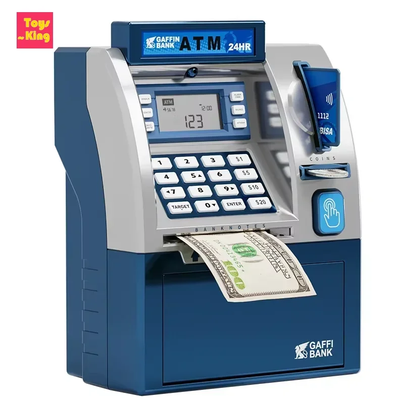 Simulatie ATM Spaarpot Slimme Creditcard Munt Tellen Grote Veilige Wachtwoordbesparende Spaarpot Pot Kinderen Speelgoed Onderwijs Meisje Cadeau