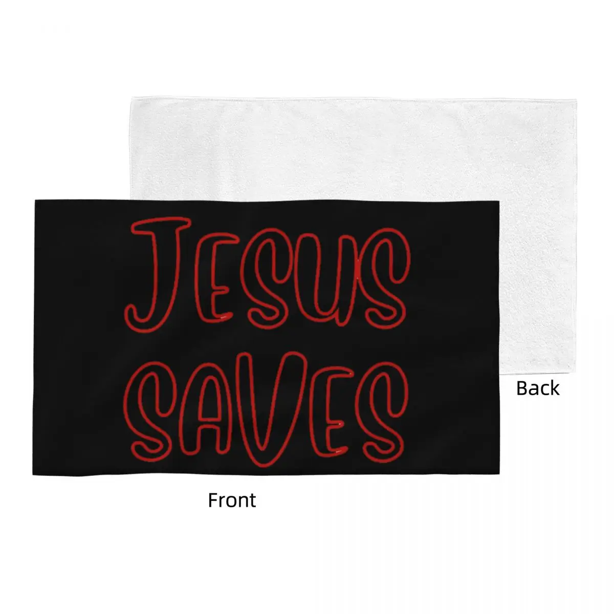 Custom Jesus Saves Soft Face Towel Quick Dry Pool Bath Cotton Towels Absorbent Quick