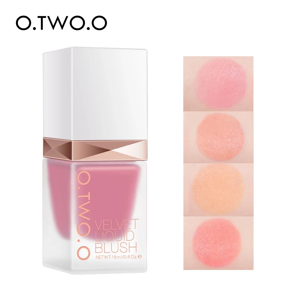 O.TW O.O-colorete líquido, colorete facial sedoso, liso, rosa, larga duración, 4 colores, maquillaje Natural para mejillas, Cosméticos de belleza