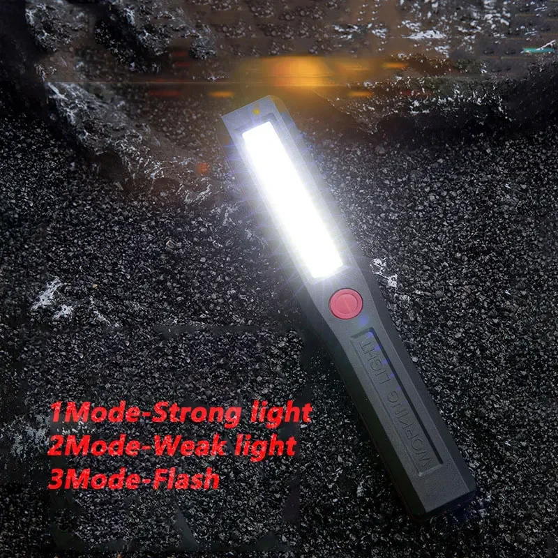 Hand-held work light New COB Strong light Automotive inspection light with magnet multi-function flashlight