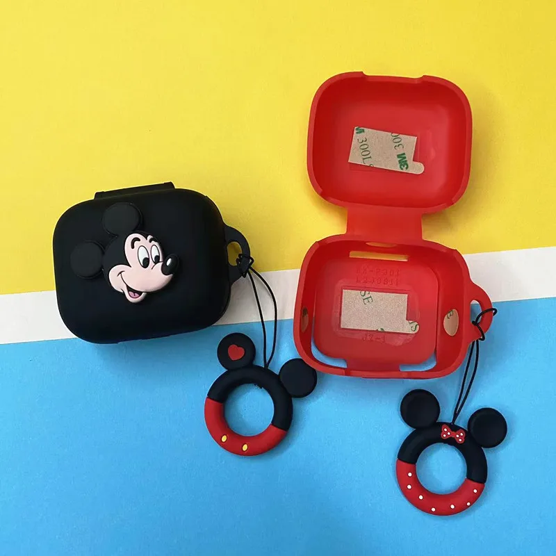 Potdemiel ديزني حقيبة سماعة الاذن غطاء ل Anker Soundcore R50i NC / P30i سيليكون سماعات لاسلكية واقية قذيفة مع هوك