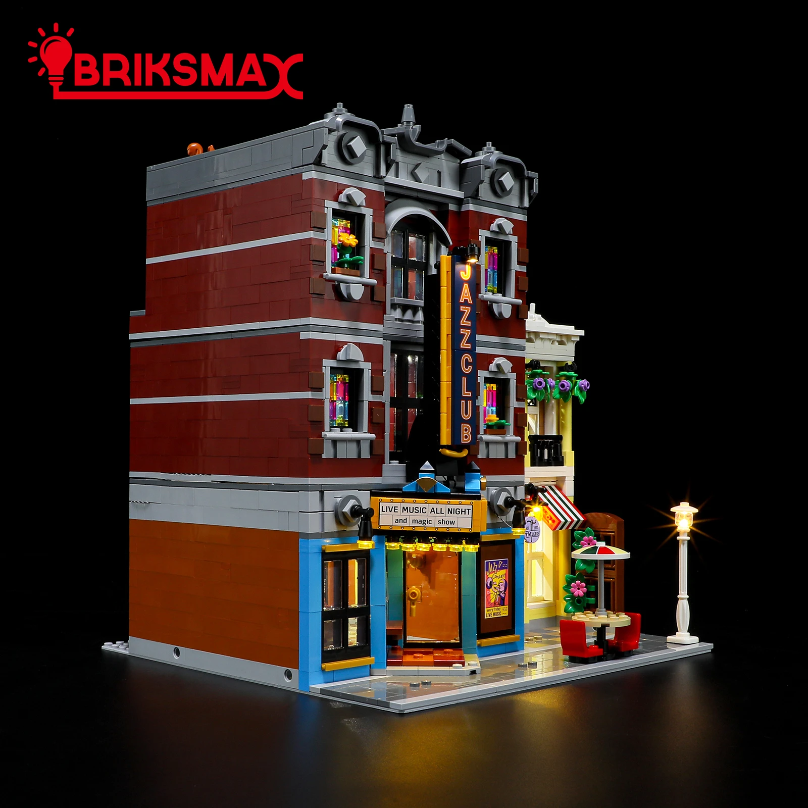 BriksMax LED Light Kit for 10312 Jazz Club Building Blocks Set (NOT Include Model) Toys for Children