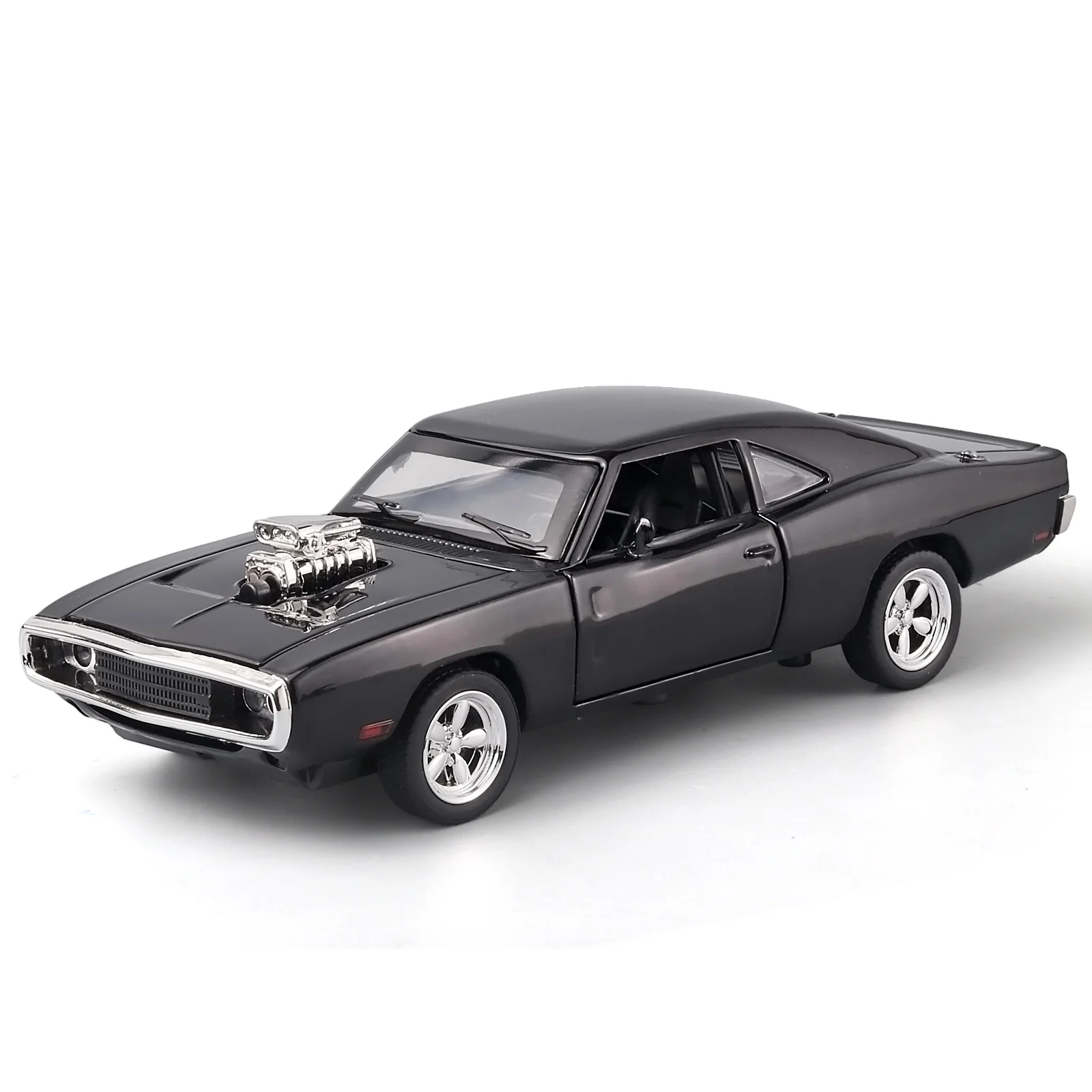 1:32 Simulation 1970 Dodge Charger Alloy Sports Car Model Sound Light Pull Back Luxury Car Children's Toy Gift Ornaments