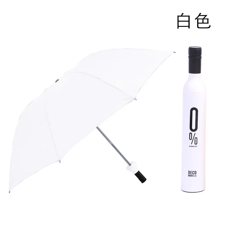 Folding Umbrella Wine Bottle Umbrella Sunny Umbrella Creative Umbrella Rose Umbrella Sunshade Umbrella