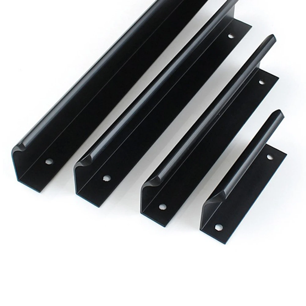 1PC Cabinet Pull Rings Home Furniture Drawer Handles Kitchen Cabinet Door Handles Cupboard Drawer Concealed Finger Edge Pull
