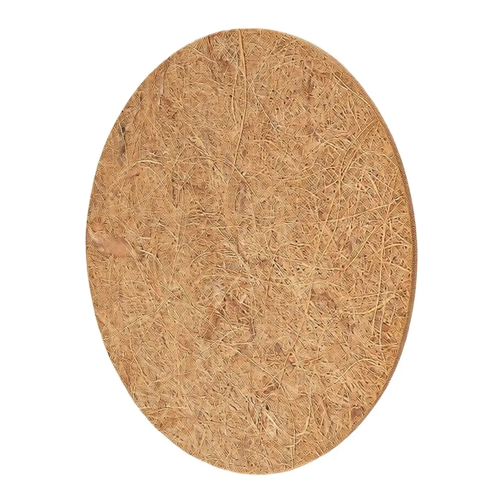 Coir Round Plant Liner Mat Cuttable to Fit Various For Pot Sizes Breathable Drainage Support for Indoor Gardening