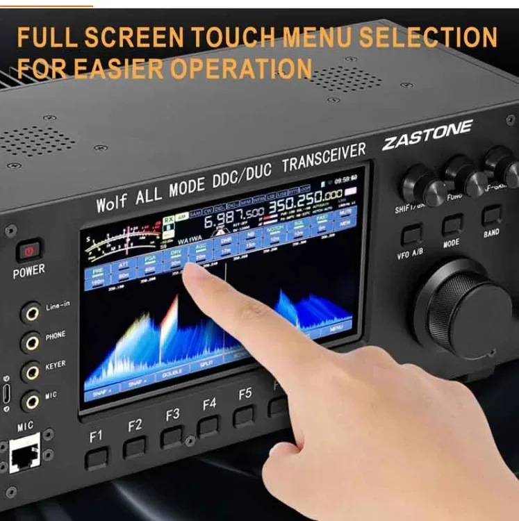 100 ワット ZASTONE ZT7500 SDR 0.5 〜 750mhz モバイルラジオウルフ短波トランシーバータッチスクリーン全モード DDC DUC HF LF 6M トランシーバー