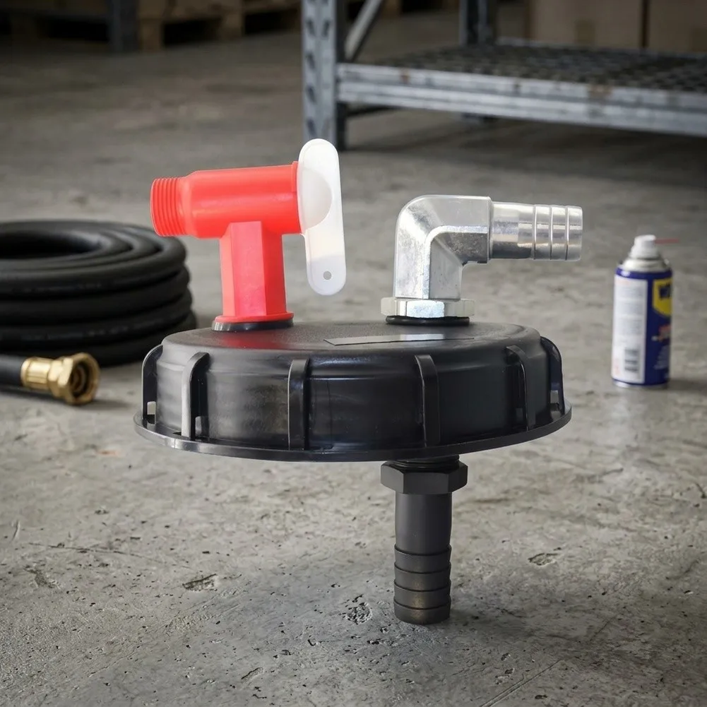 IBC Plastic Cap DN150 for 1000L Tote Tanks Dual Hole Configuration Enables Fast Filling and For Easy to Contents