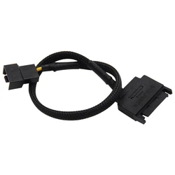 Laptop SATA 15 Pin to 3 Pin 4 Pin Cooling Fan Cable Mainboard CPU Fan Adapter Connectors