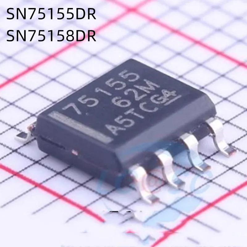 

10Pcs/Lot 75155 SN75155DR SN75155D 75158 SN75158DR SOP-8 New Chip