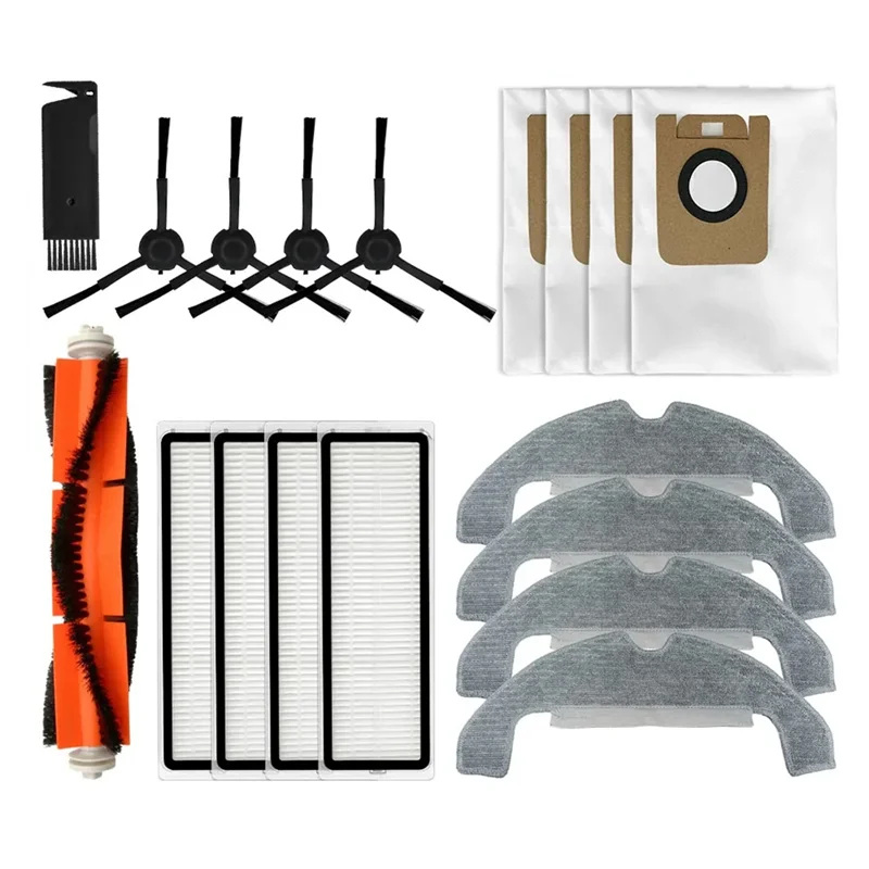 A39M For Dreame D10S Plus Roller Side Brush Hepa Filter Mop Cloths Rag Dust Bag Robot Vacuum Cleaner Replacement Spare Parts