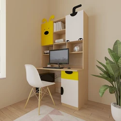 Children's multifunctional computer desk simple corner writing desk desk home desk bookshelf combination