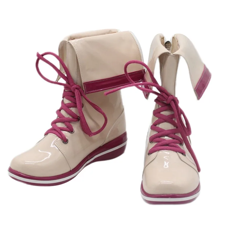 Zapatos de Cosplay Morino Rinze, zapatos de cuero PU, botas para fiesta de Halloween, accesorios de Anime, accesorios de Cosplay hechos a medida