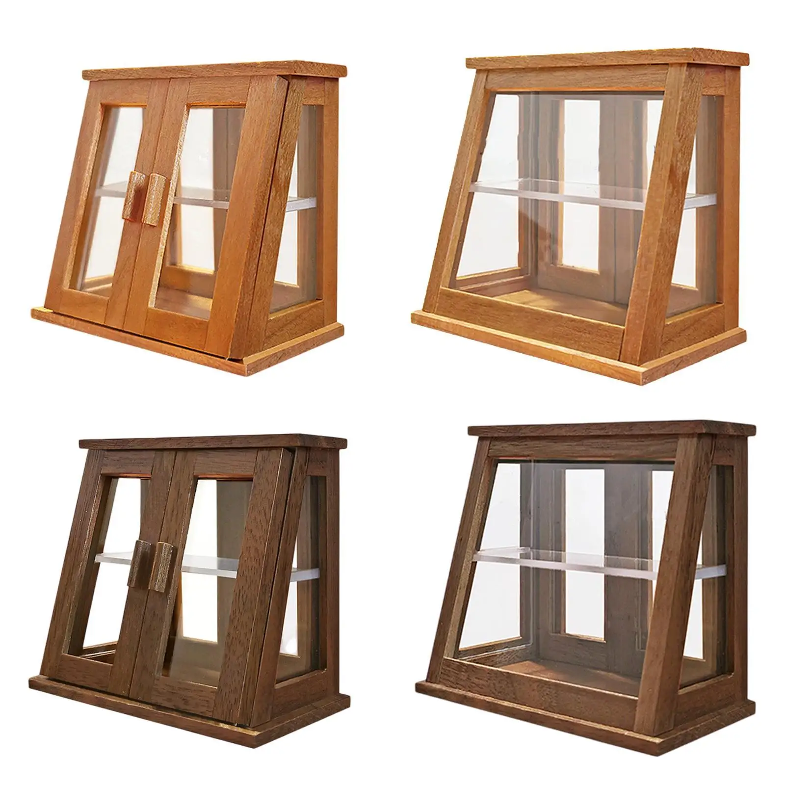 ドールハウス ベーカリー ユニット、シーン設定用の 1:12 スケールのミニ食品ディスプレイ