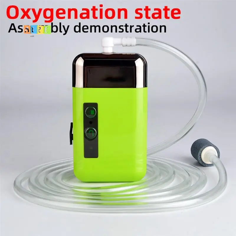 

A12E-Intelligent Sensor Water Oxygen Pump Portable LED Lighting USB Outdoor Fishing Oxygenation Air Pump