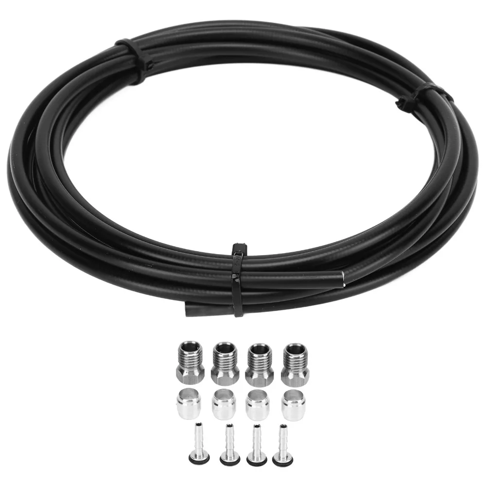 3 Meters Length Bike Hydraulic Brake Hose Kit Nylon High Performance Bike Brake Hose with Olive and Insert for FORMULA C1