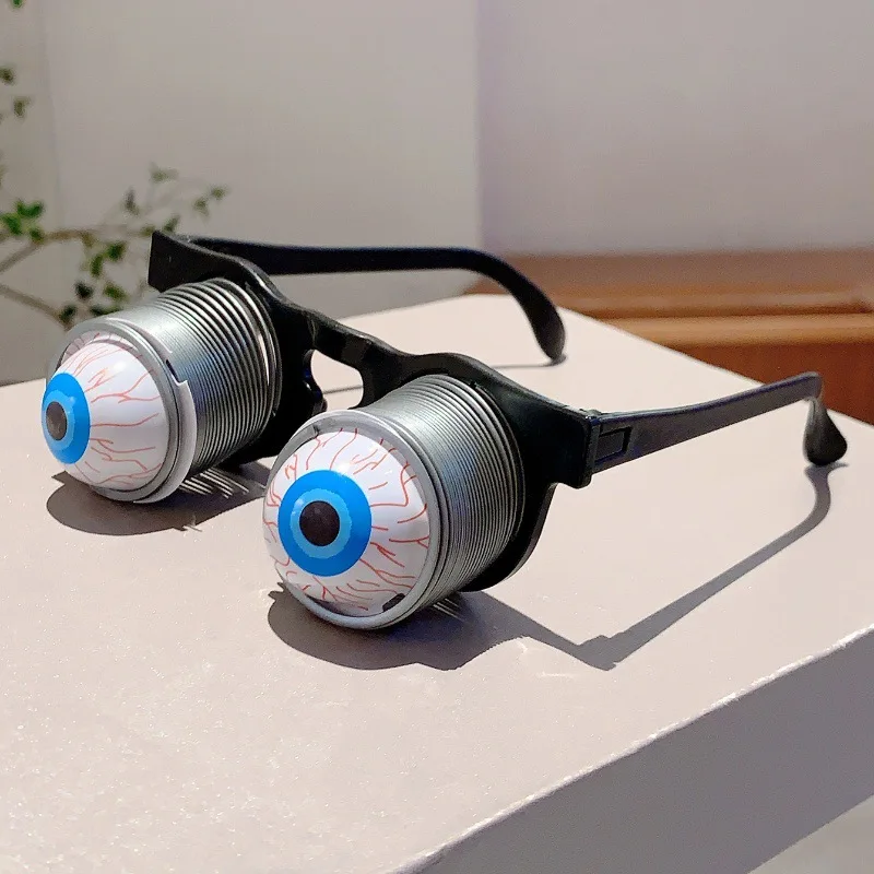 مخيف المنبثقة خارج عيون نظارات عيون متدلية نظارات الربيع حفلة تنكرية هالوين زي مضحك لعبة المزحة نظارات صور الدعائم #2