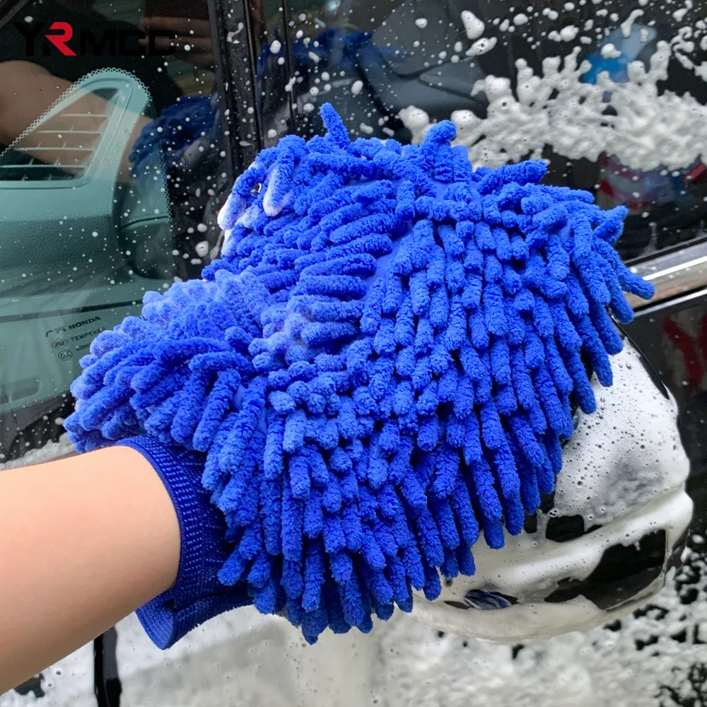 Autowaschwerkzeug, Mikrofaser, Autowaschhandschuhe, Autopflege, weich, keine Kratzer, super saugfähige Handschuhe, Waschzubehör, Autozubehör