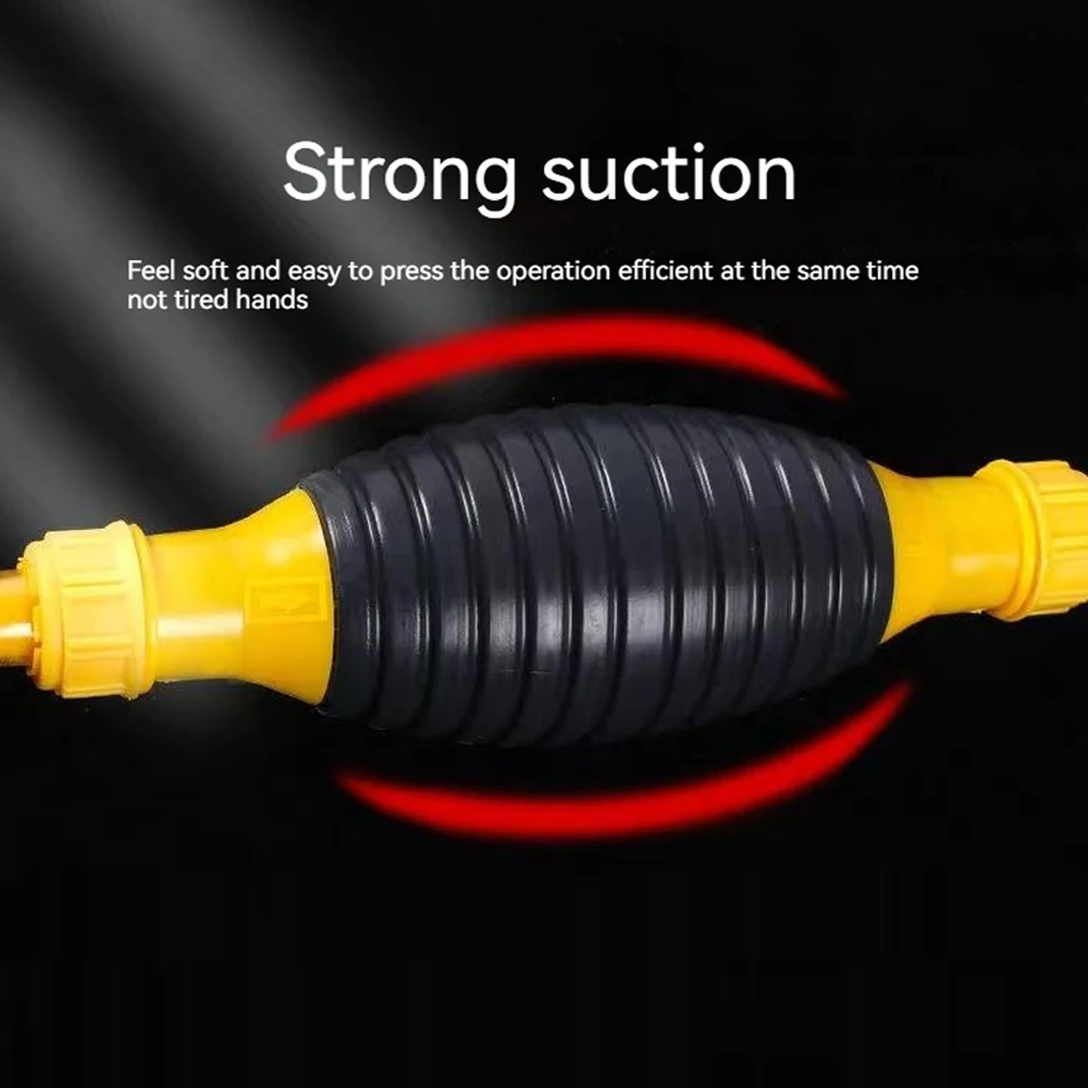 Hand Fuel Pump Universal Car Portable Manual Fuel Absorber Automobile Pump Transfer Emergency Siphon Pump Car Accessories