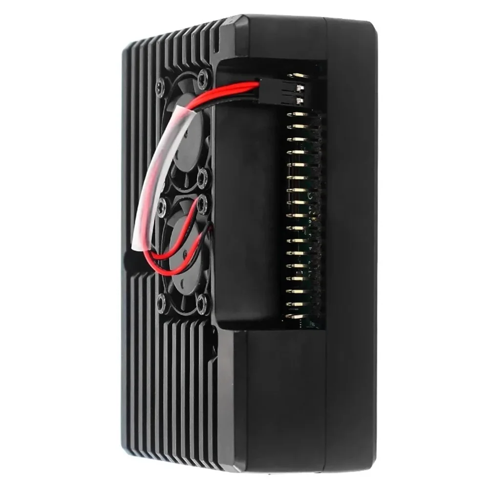 

Aluminium Alloy Enclosure for Raspberry Pi with Dual Silent Fans to Maintain Safe Thermal Levels During Intensive Use