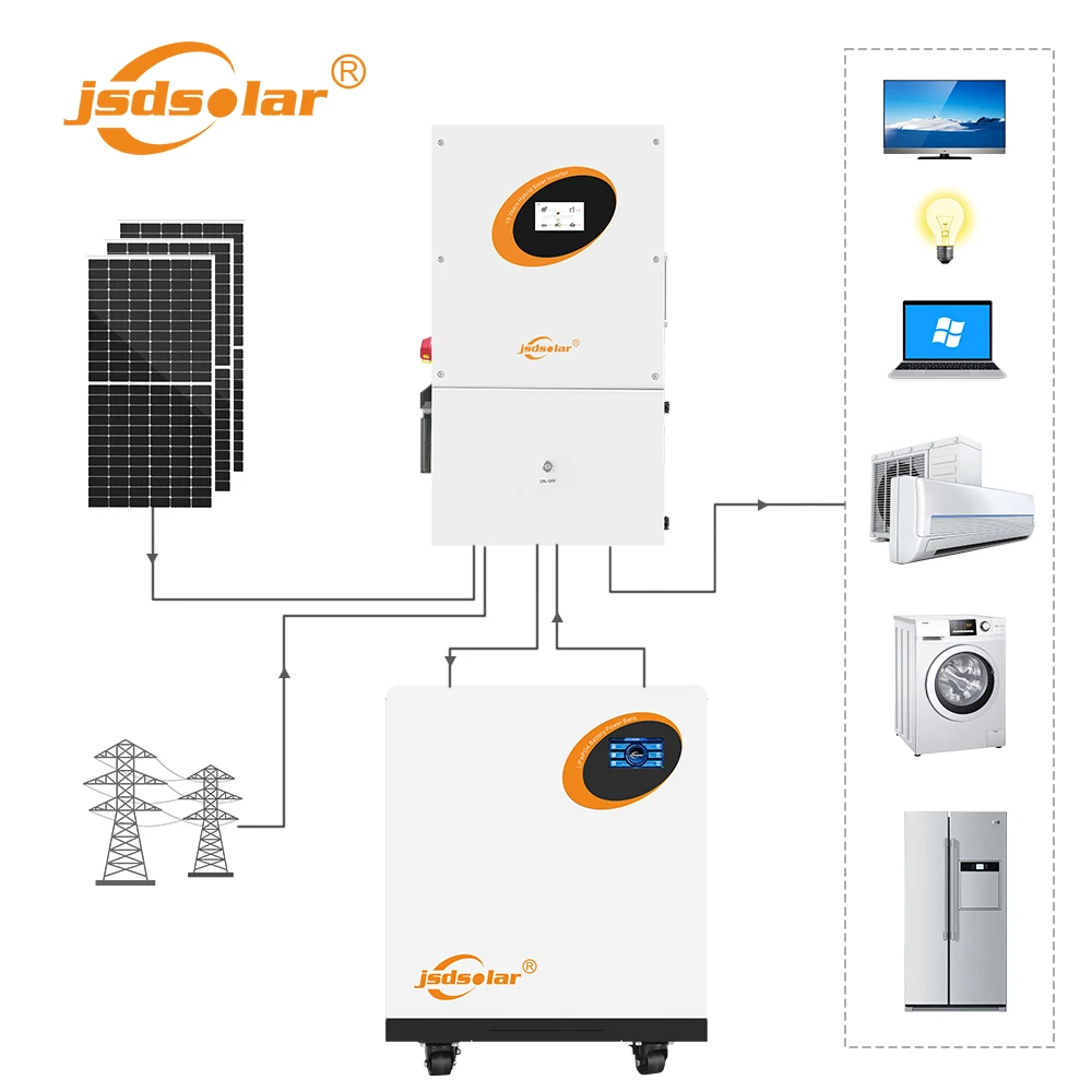 Jsdsolar off Grid Solar Inverter  10kW MPPT Solar Inverter Hybrid  4kW 5kW 12kW Split Phase Output Renewable Energy
