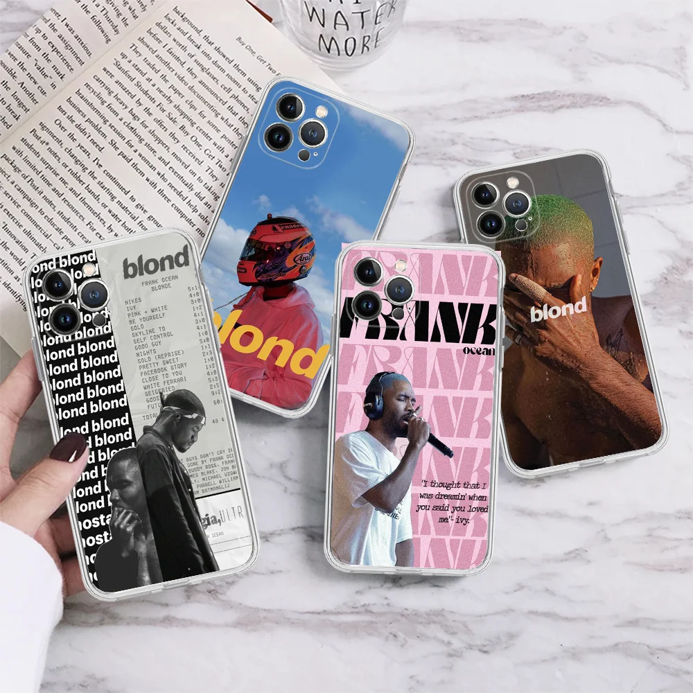 F-Franks Singer Oceans Blondes Phone Case Silicone Soft For Iphone 15 14 13 12 11 Pro Mini XS MAX 8 7 6 Plus X XS XR Cover