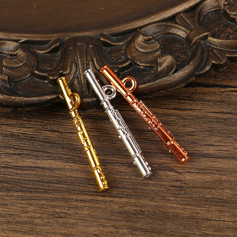 1Pcs Dollhouse Simulation Miniature Musical Instrument Flute Model Toy Decoration Accessories