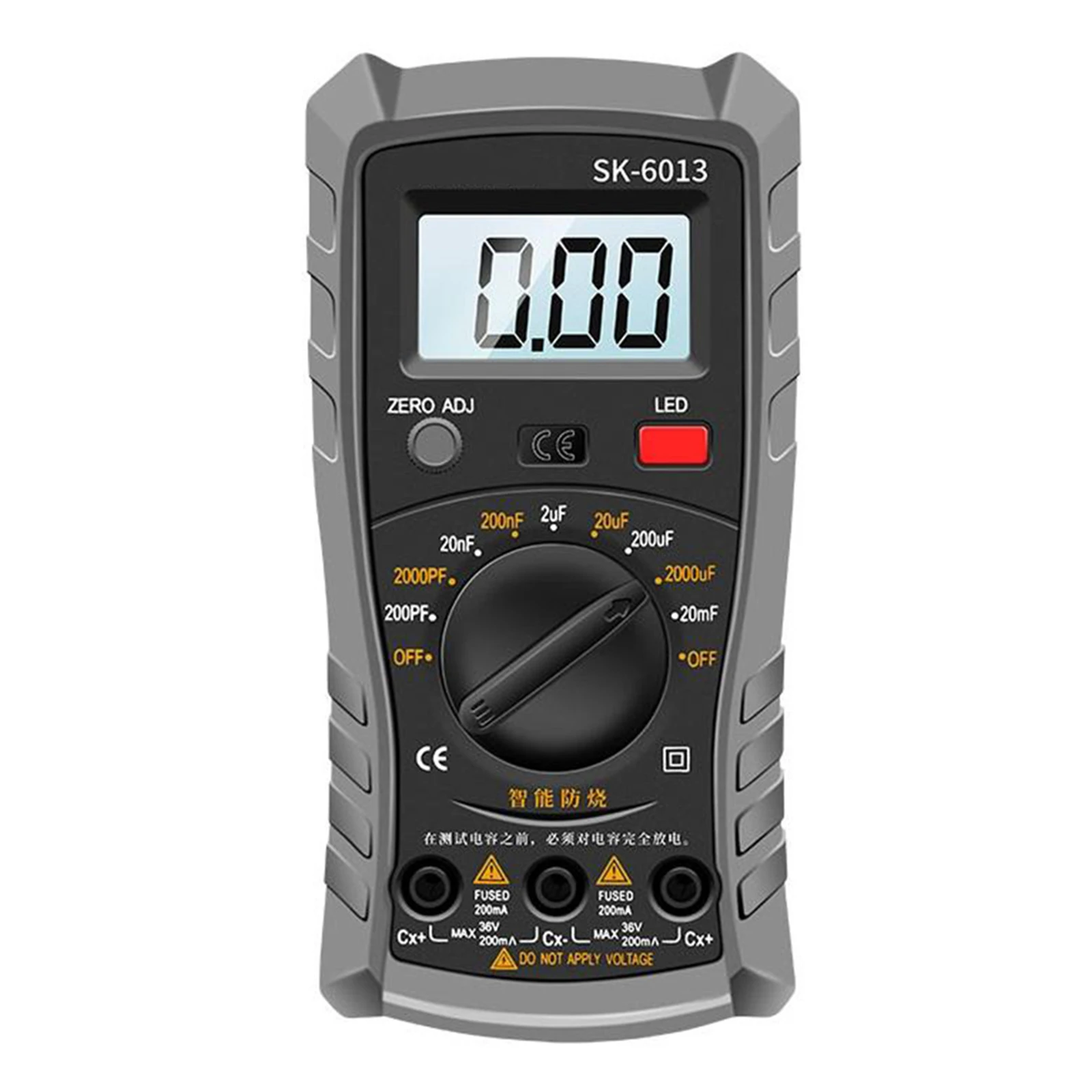 Test Pen Input Digital Capacitance Meter Anti-vibration Capacitance Meter Circuit Breaker Finder About 143*74*35mm