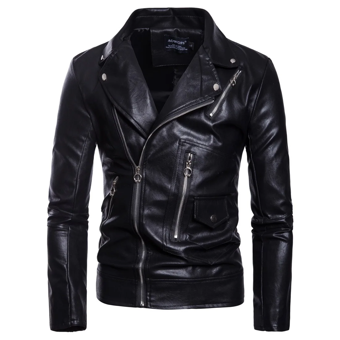 Young Male Brand PU Leather Design Jackets PU Male Faux Leather Blazers High Quality Leather Jacket Men's Fashion Jackets