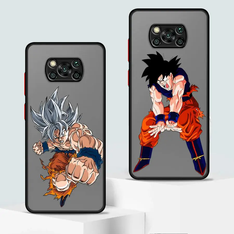 Dragon Ball Cool Son Goku Capa traseira de telefone para Xiaomi Poco C40 F3 X3 NFC C51 M5s C50 X3 X4 X5 Pro
