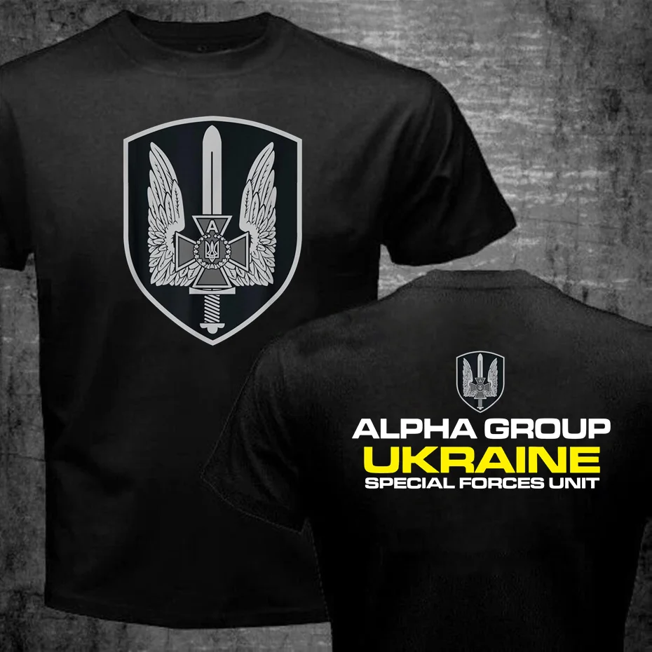 New Fashion Summer New Spetsnaz Ukraine Special Forces Alpha Group Military T-Shirt Ukrainian Army Print T Shirt Men Fashion Tee