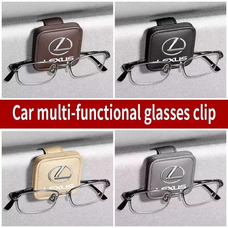 

Магнитный кожаный держатель для солнцезащитных очков и билетов на автомобиль для LEXUS RX300 RX330 RX350 IS250 LX570 IS200 IS300 LS400