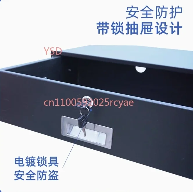 Retractable drawer for flight cases, 6U rack drawer, sliding drawer, microphone drawer, a cabinet - accessory storage drawer.