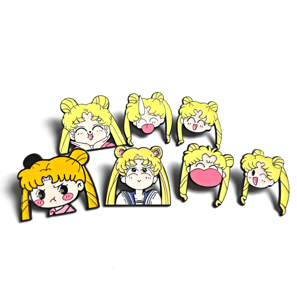 

Sailor Moon Star Moon Rod Brooch Pin Metal Material Fashion Jewelry Accessories for Women from China Origin