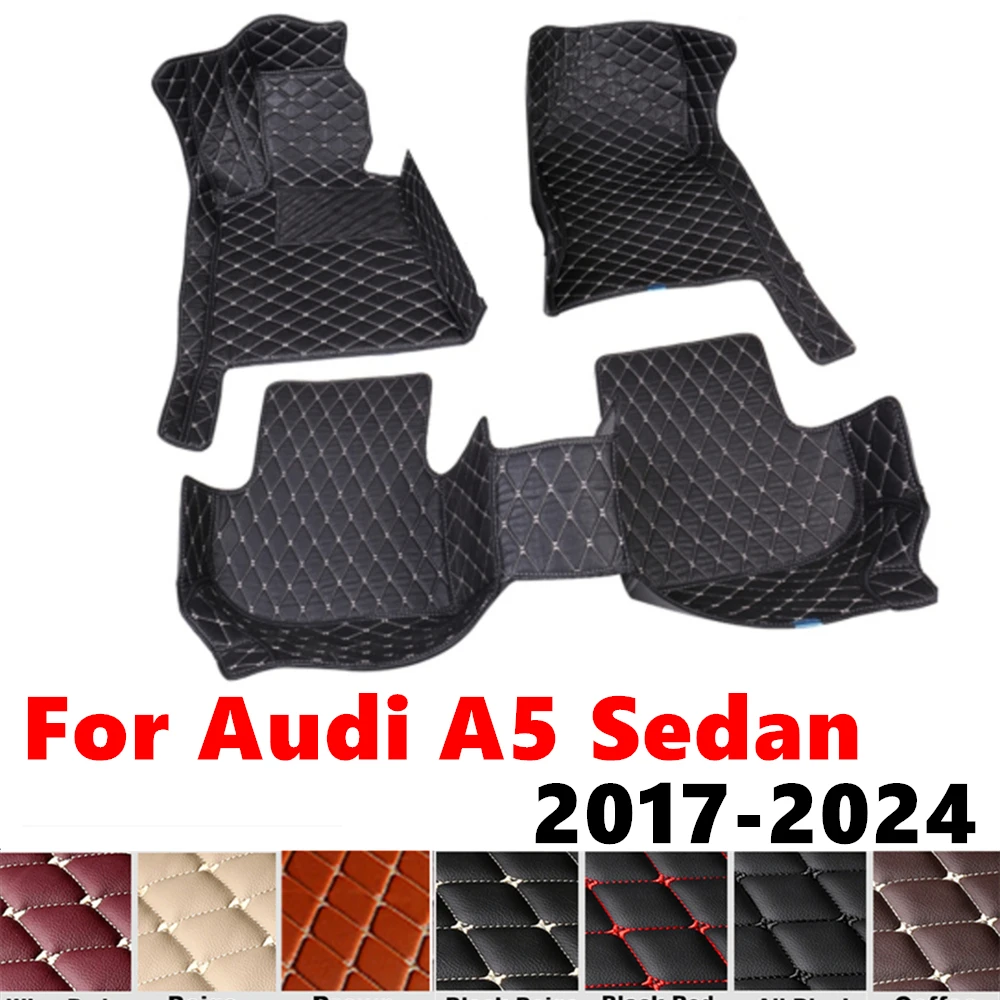 

Автомобильные коврики для AUDI A5 Sedan 2024 2023 2022 21-2017 под заказ, передняя и задняя напольная подкладка, накладки на ножки, аксессуары для интерьера