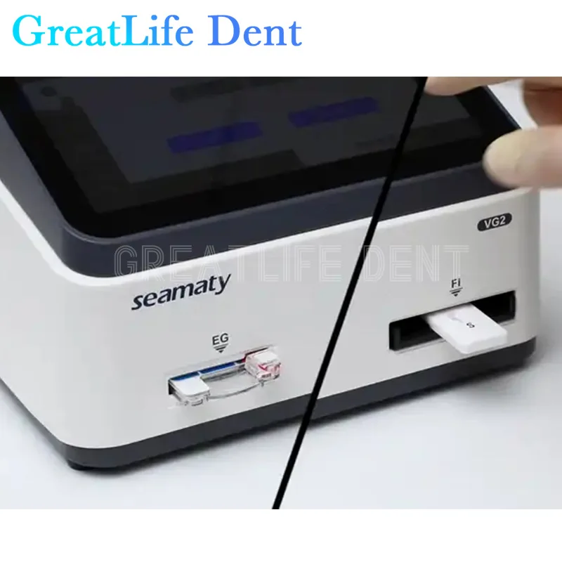 GreatLife Dent SEAMATY VG2 POCT Portable Automatic Animal Electrolyte Immunoassay Analyzer Blood Gas Vet Progesterone MSLDBA20