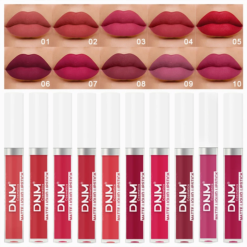 19 Colors Velvet Lip Glaze Waterproof Lipstick Matte Lip Mud Lipstick Natural Sexy Moisturizing Lip Stick Woman Makeup Long Tube