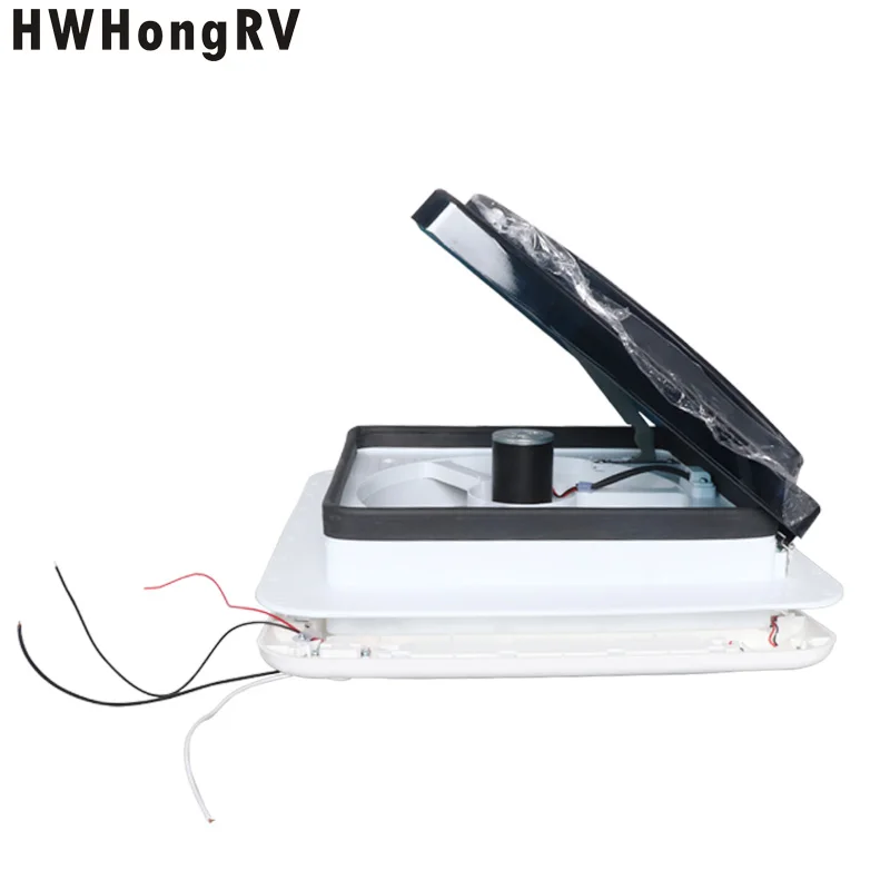 HWHongRV Rv سقف تنفيس مروحة مقطورة شاحنة التخييم البضائع تنفيس الهواء 12 فولت فولت 11 بوصة افتتاح تدفق الهواء مركبة ترفيهية