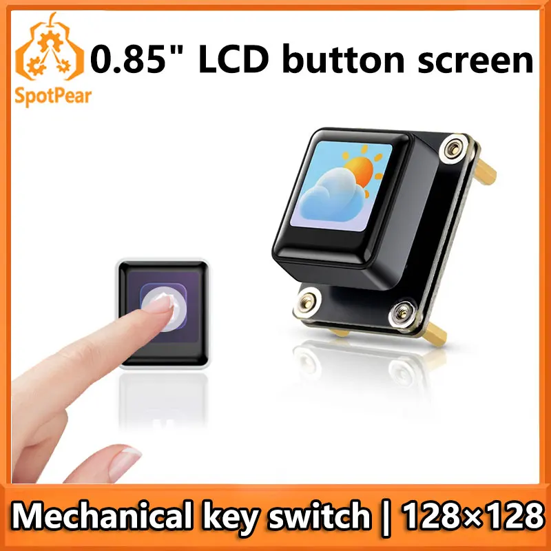 0.85inch LCD Button Mechanical Keyboard Display Screen 128x128 For Arduino /Raspberry Pi /ESP32 /RP2040 /STM32