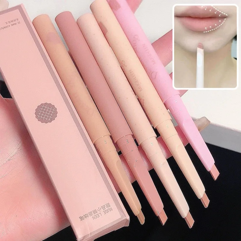 Liner Automatic rotating waterproof lasting no color outline lip lipstick pen