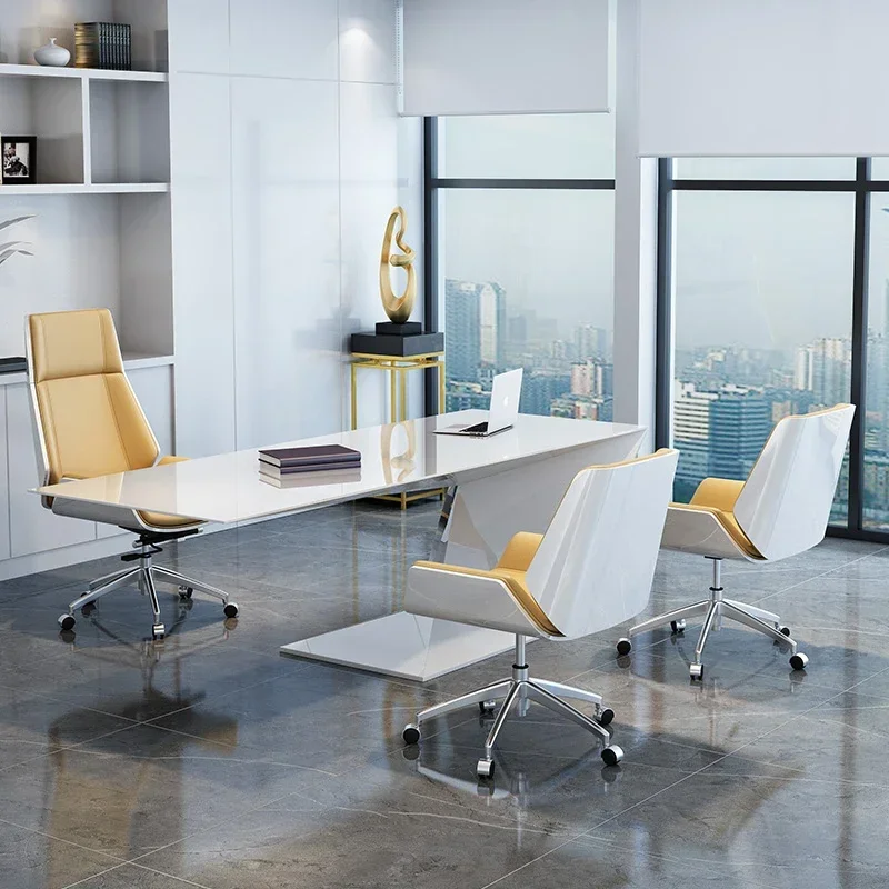 

High Backrest Boss Office Chairs Modern Simple Meeting Luxurious Office Chairs Sedentary Comfort Home Furniture Cadeira FYOC