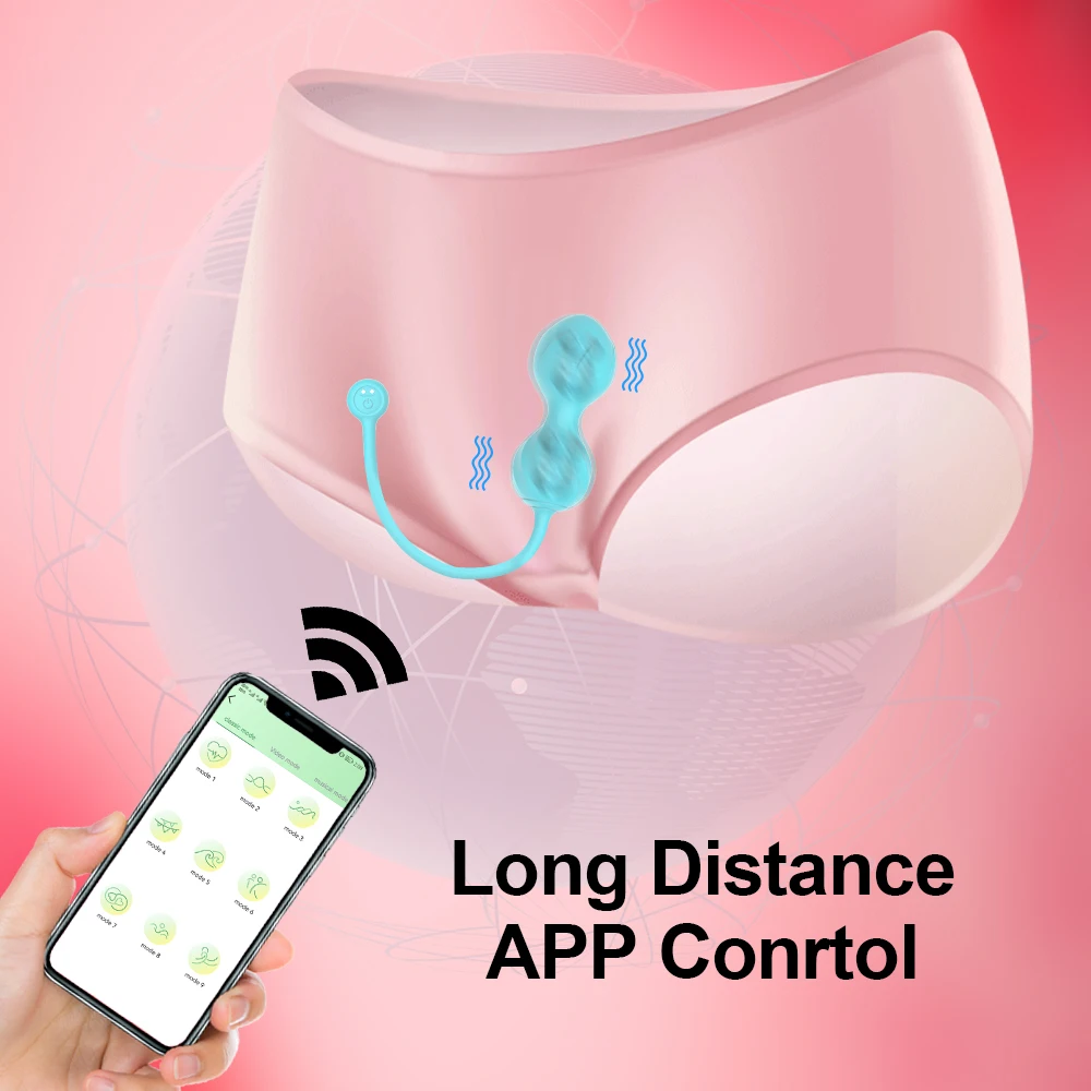 APP Bluetooth Control Kegel Ball Vaginal Sex Toys for Women Smart Geisha Simulator Vagina Ben Wa Ball Tightening Exerciser Adult