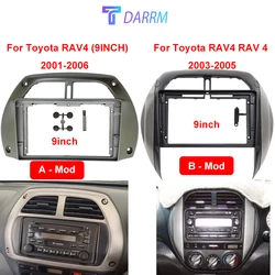 9 INCH Radio Frame For TOYOTA RAV4 2001 2002 2003-2005 2006 Fascia Dash Mount Kit Bezel