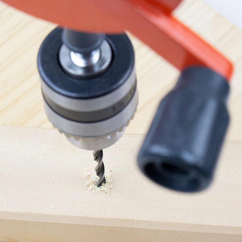 

Ручная дрель для небольших мастерских работ, оранжевая, без электричества, с патроном и ключом для шпинделя.