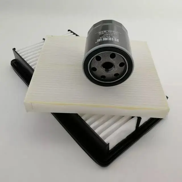 3 قطع مجموعة فلتر زيت فلتر الهواء فلتر تكييف الهواء لـ FAW Pentium X80 FAW BESTURN X80 #3