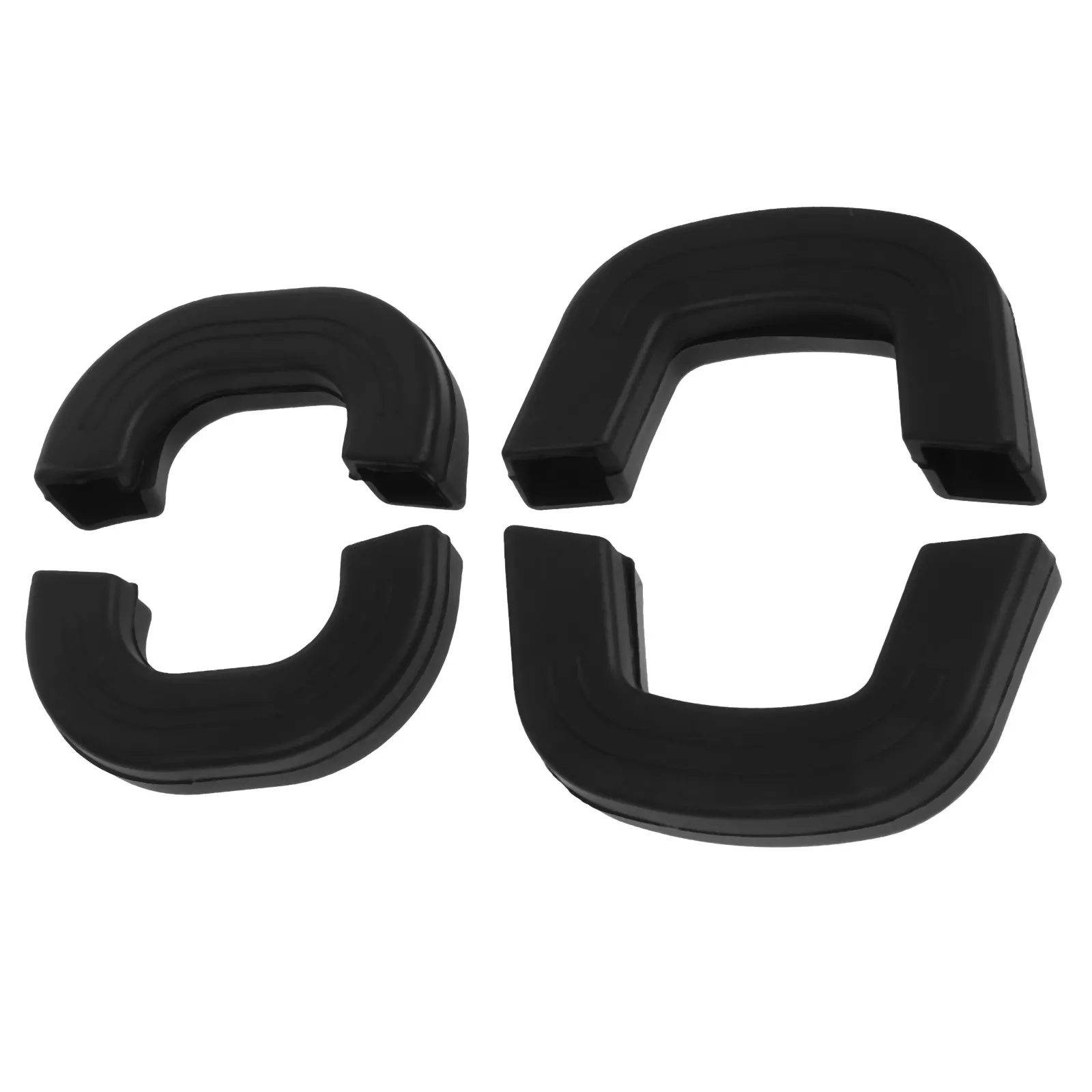 4Pcs Silicone Pan Handle Sleeve Black Heat Resistant Non Slip Pot Handle Cover for Wok Stockpot Skillet Grip Protector Kitchen