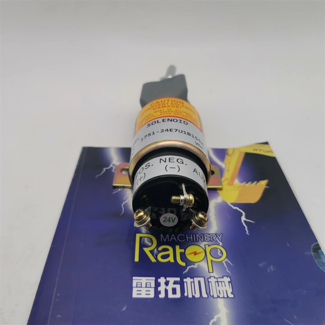 sa-4148-t 1751-24E7U1S1B1A Stop Solenoid 34287-01300 Shutdown Solenoid Valve for R160LC-7 R180LC-7 R170W-7