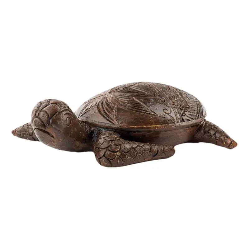 

Seaside Tropical Sea Turtle Decor Hawaiian Turtles Resin Hand Carved Turtle Tortoise Statue Garden Tortoise Figurine For