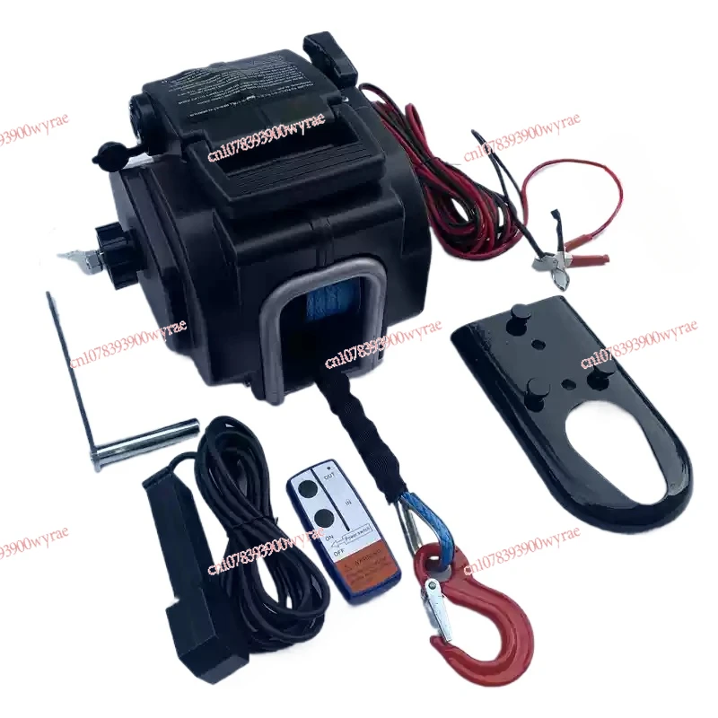 Electric winch 12V 5000 pounds off-road vehicle 6500 portable marine self driving equipment